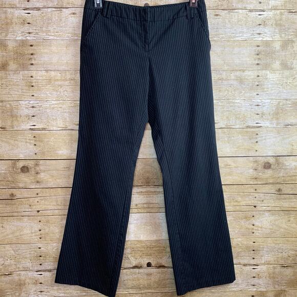 New York & Co Pinstripe Stretch Trousers  Bootcut - Picture 1 of 4
